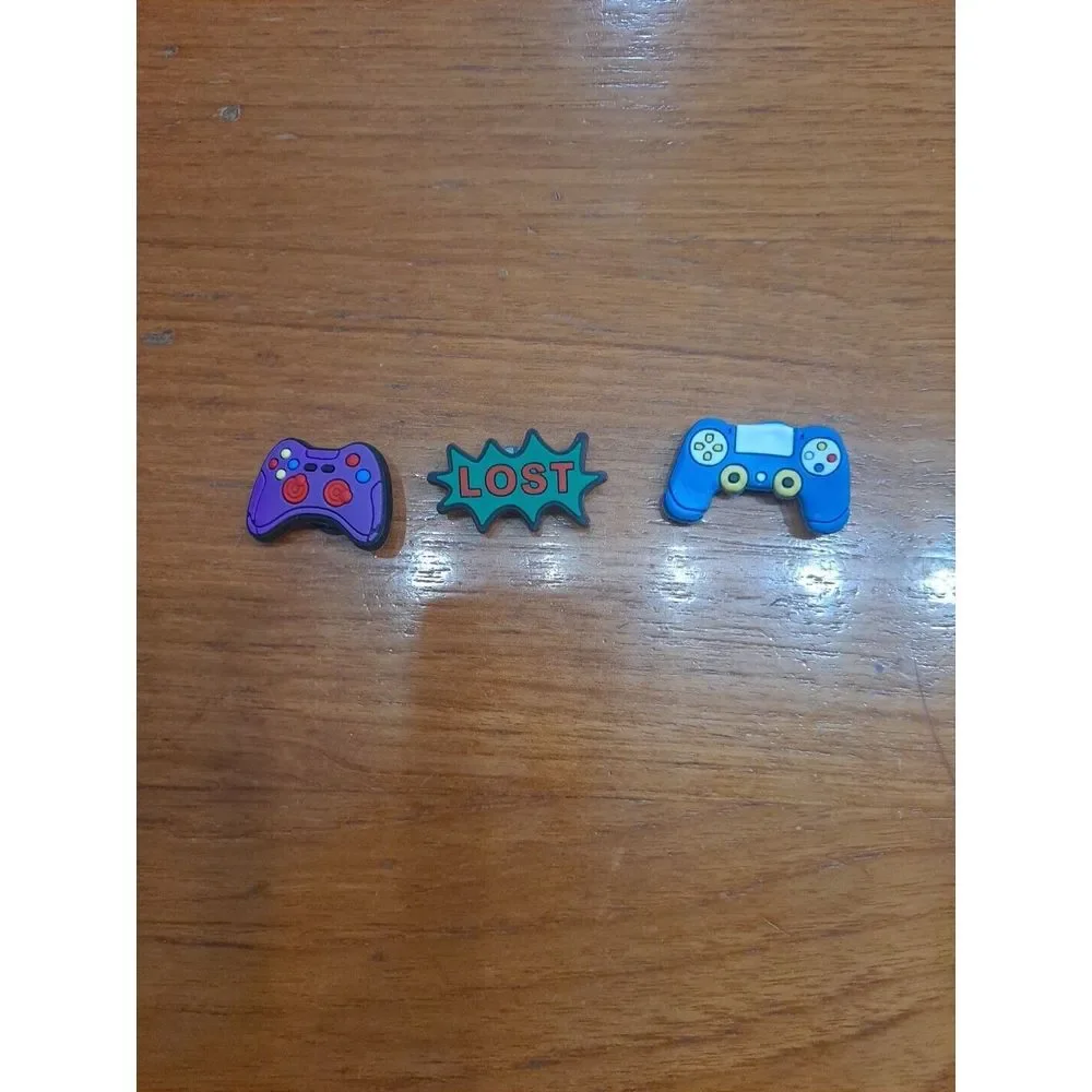 Lot Of 3 Video Gamers Themed Croc Charm Jibz Games Game Controllers Lost